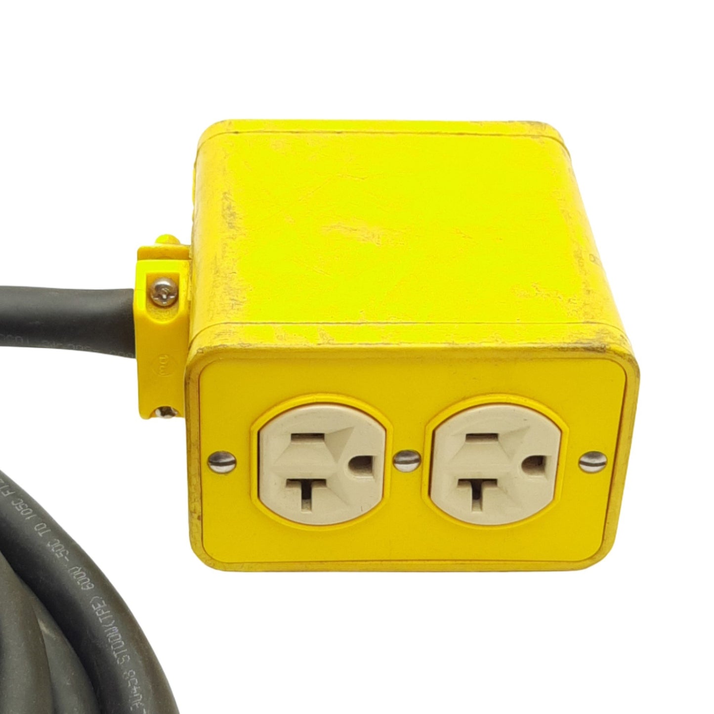 Used Wood Head 3000-10A123 3000 Series Super-Safeway Receptacle Box, x2 NEMA 5-20