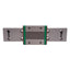 Used Hiwin MGW15H Linear Guide Assembly, 192mm Rail, 73.8x60mm Carriage, 8.93kN Load
