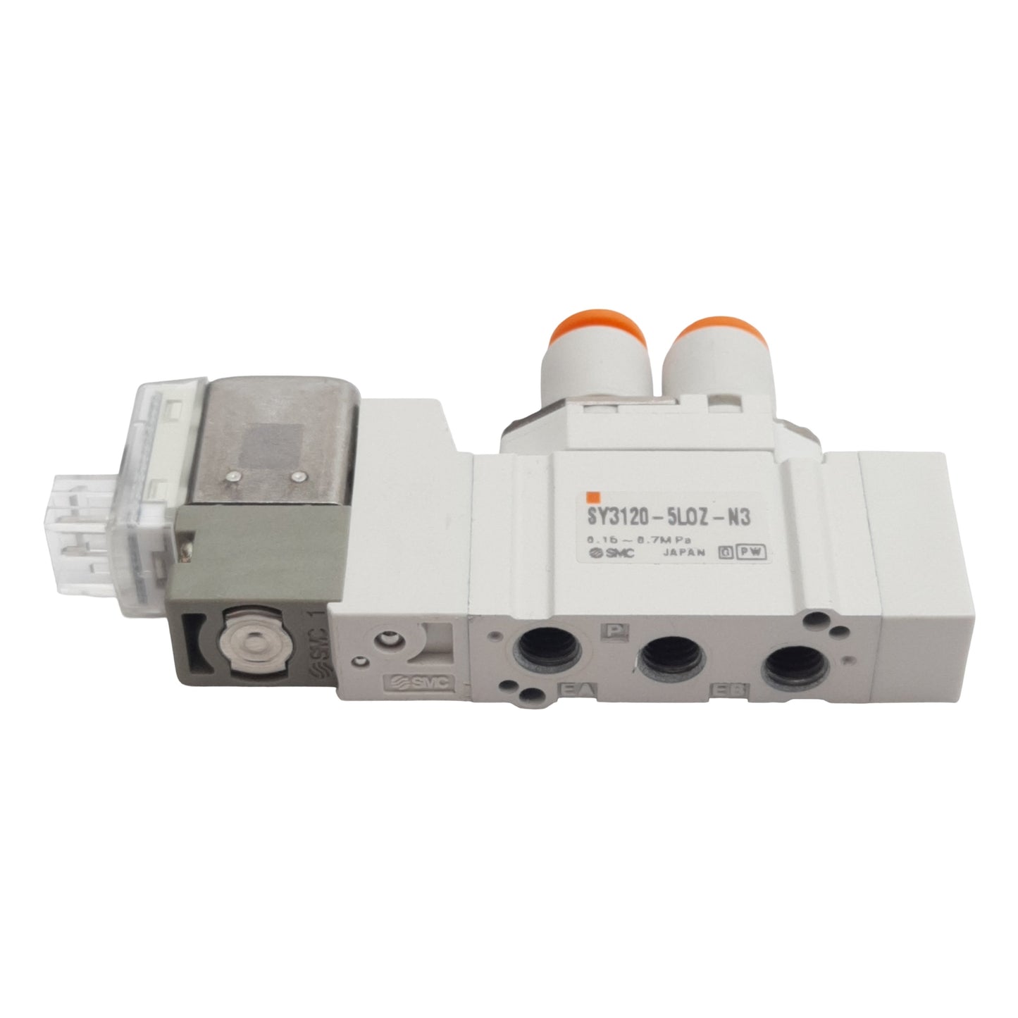 Used SMC SY3120-5LOZ-N3 Solenoid Valve 5/2-Way, 0.15-0.7MPa, M5, 24VDC Coil