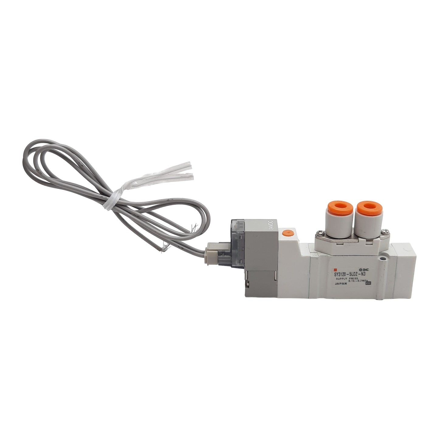 New SMC SY3120-5LOZ-N3 Solenoid Valve, 5/2-Way, 0.15-0.7MPa, M5, 24VDC Coil