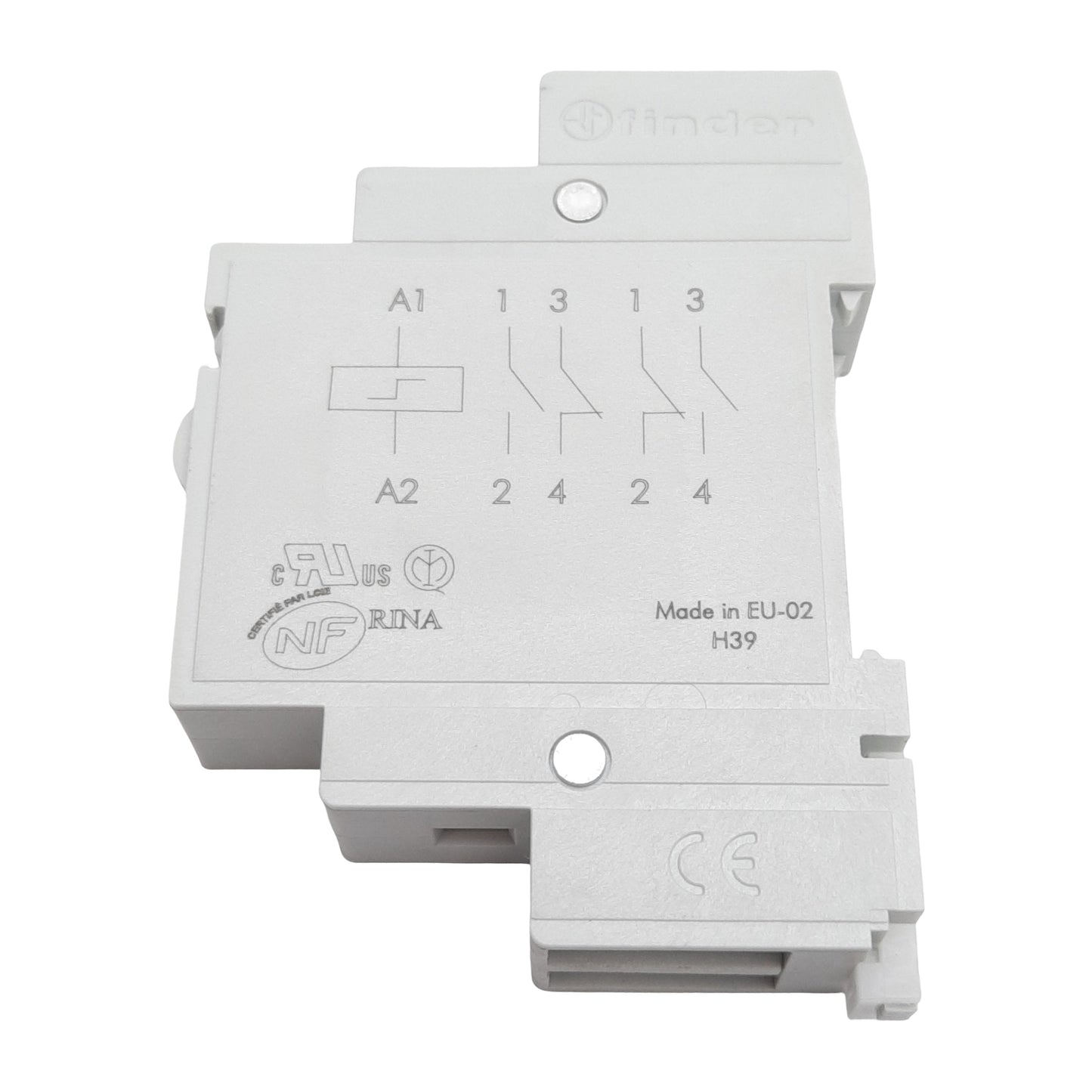 Used Finder 20.23.9.024.0000 Modular Step Relay, 1N.O+1N.C., 16A 250VAC, 24VDC Coil