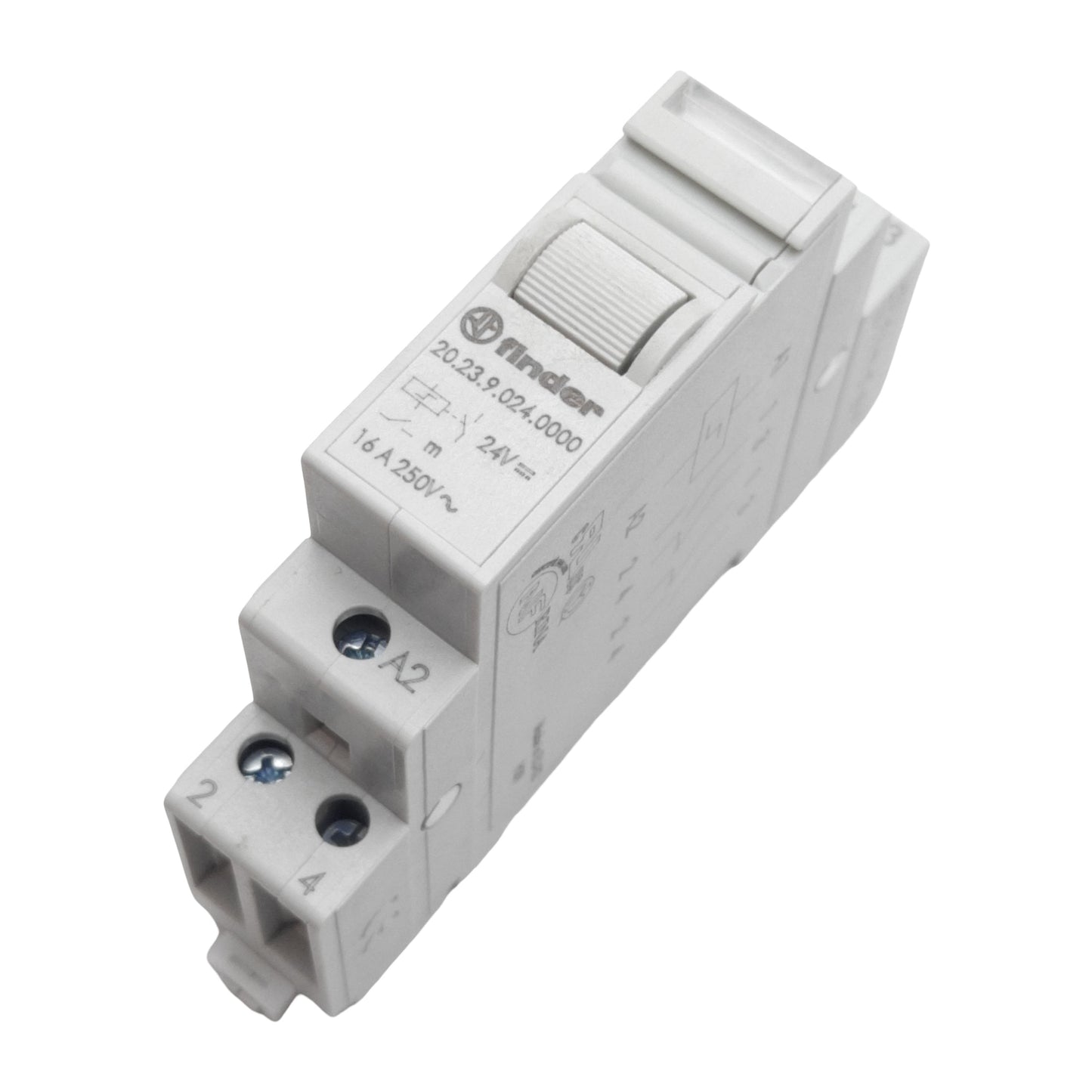 Used Finder 20.23.9.024.0000 Modular Step Relay, 1N.O+1N.C., 16A 250VAC, 24VDC Coil
