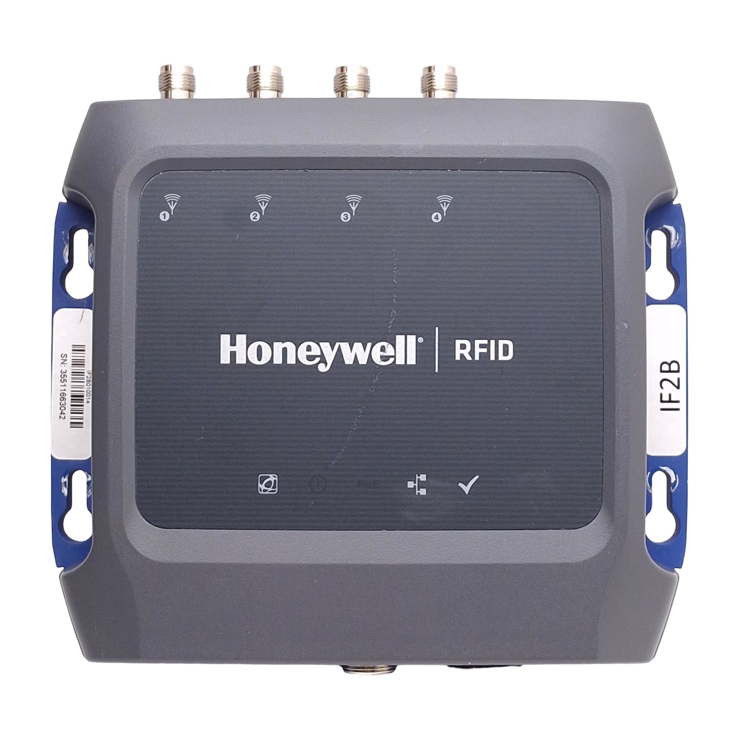 Used Honeywell IF2B010014 IF2B Fixed RFID Reader, 915MHz FCC, TNC Ports, 12VDC PoE