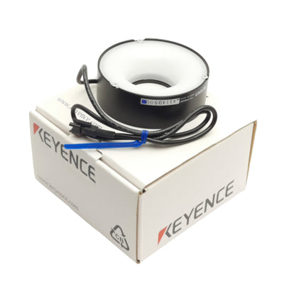 New Keyence CA-DRB8M Multi-Angle Machine Light, ø55mm ID, ø80mm OD, 12VDC, Blue