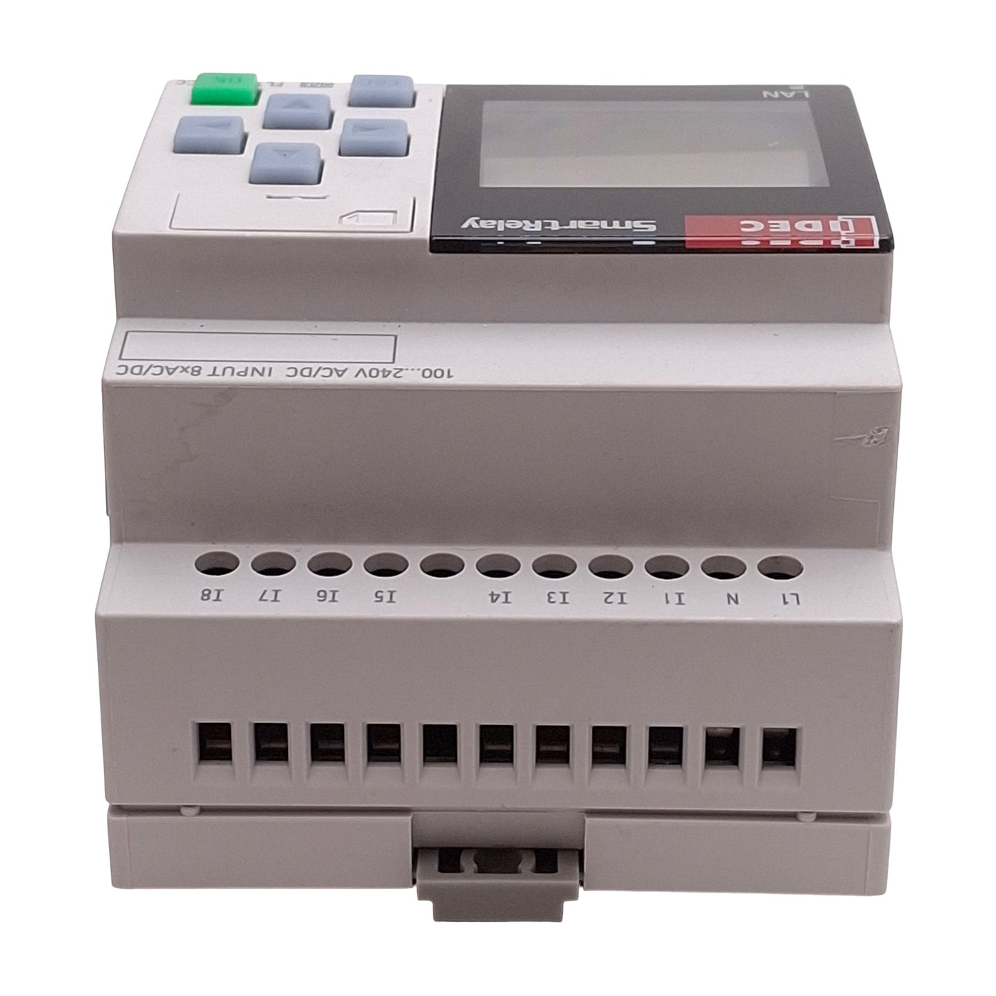 Used Idec FL1F-H12RCC SmartRelay PLC Base Module, 8-Input, 4-Output, 100-240VAC/DC