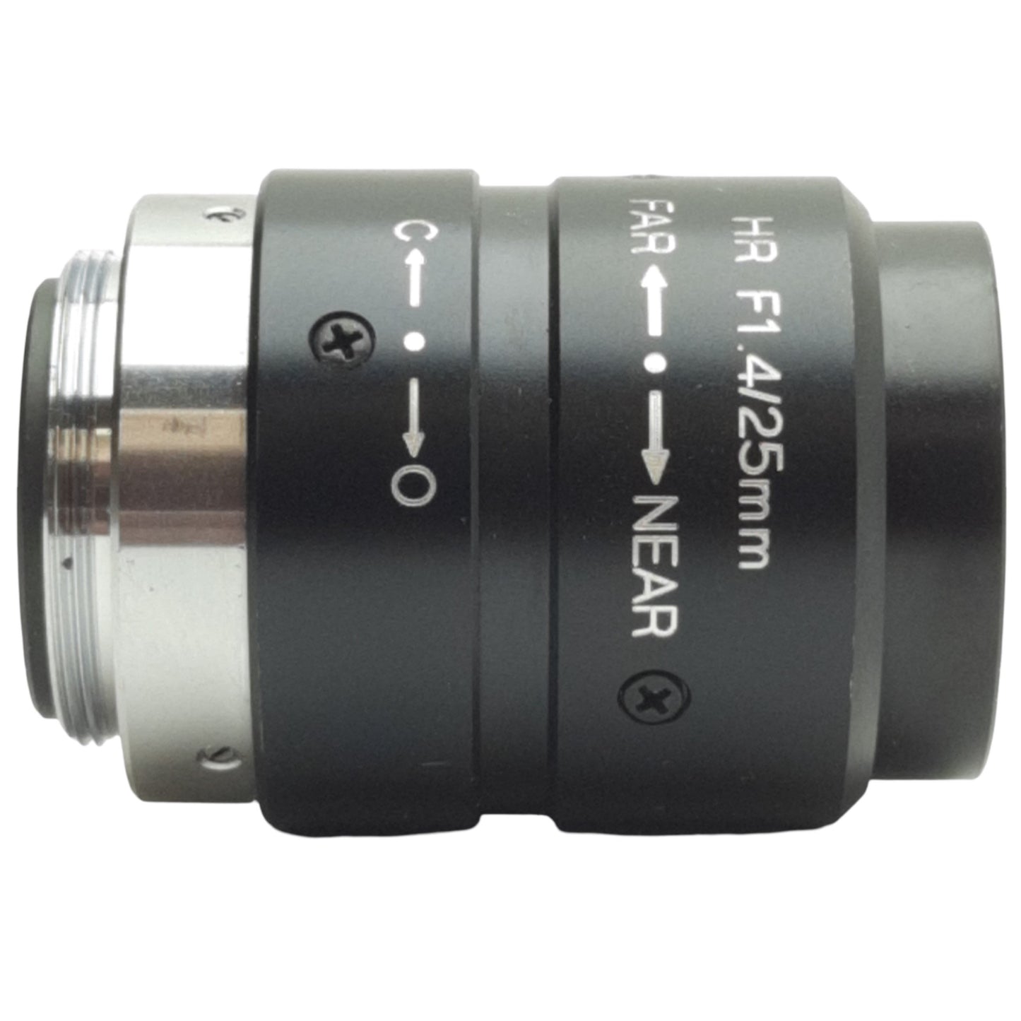 Used Keyence CA-LH25 High-Resolution Low-Distortion Lens 25mm, F1.4 to F16, C-Mount