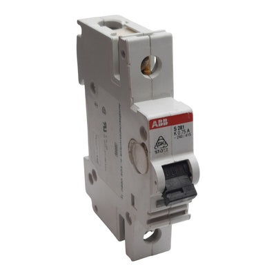 Used ABB S281-K0.75 Circuit Breaker, 1-Pole, 0.75A 240/415VAC, K-Curve, DIN Rail