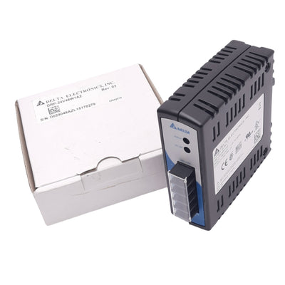 New Delta Electronics DRP-24V48W1AZ Power Supply, 100-240VAC In, 24VDC 2A Out, 48W