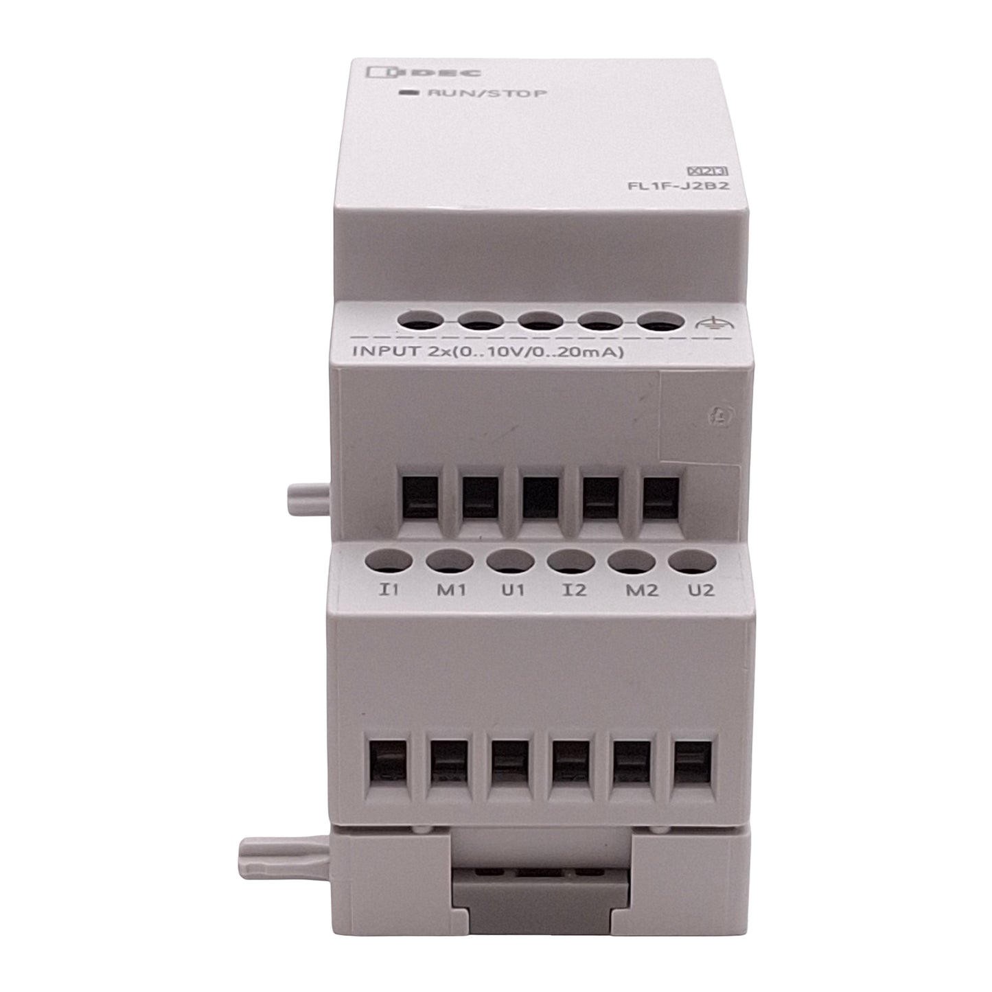 Used Idec FL1F-J2B2 PLC Expansion Module, 2 Analog Inputs 0-10V 0-20mA, 12/24VDC