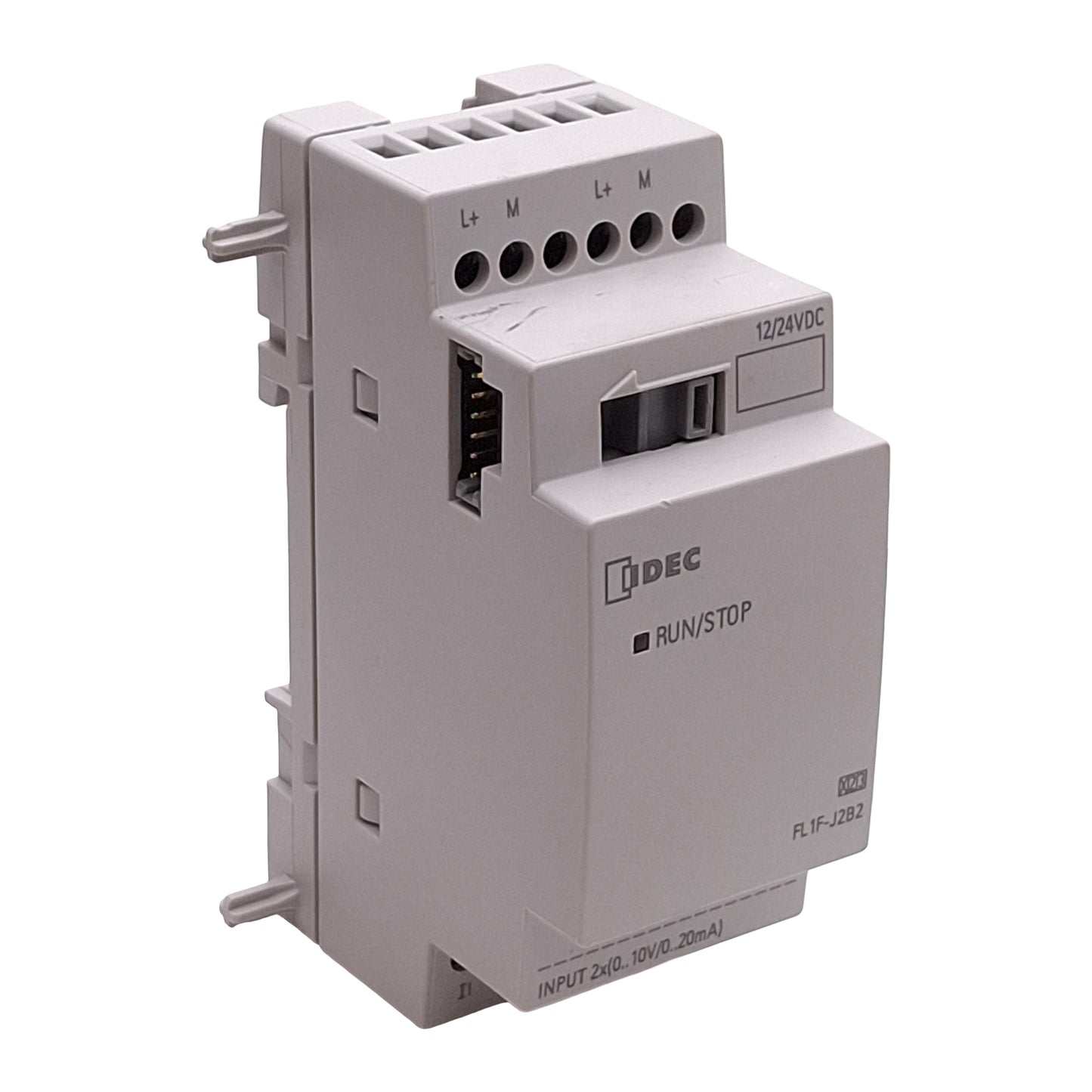 Used Idec FL1F-J2B2 PLC Expansion Module, 2 Analog Inputs 0-10V 0-20mA, 12/24VDC
