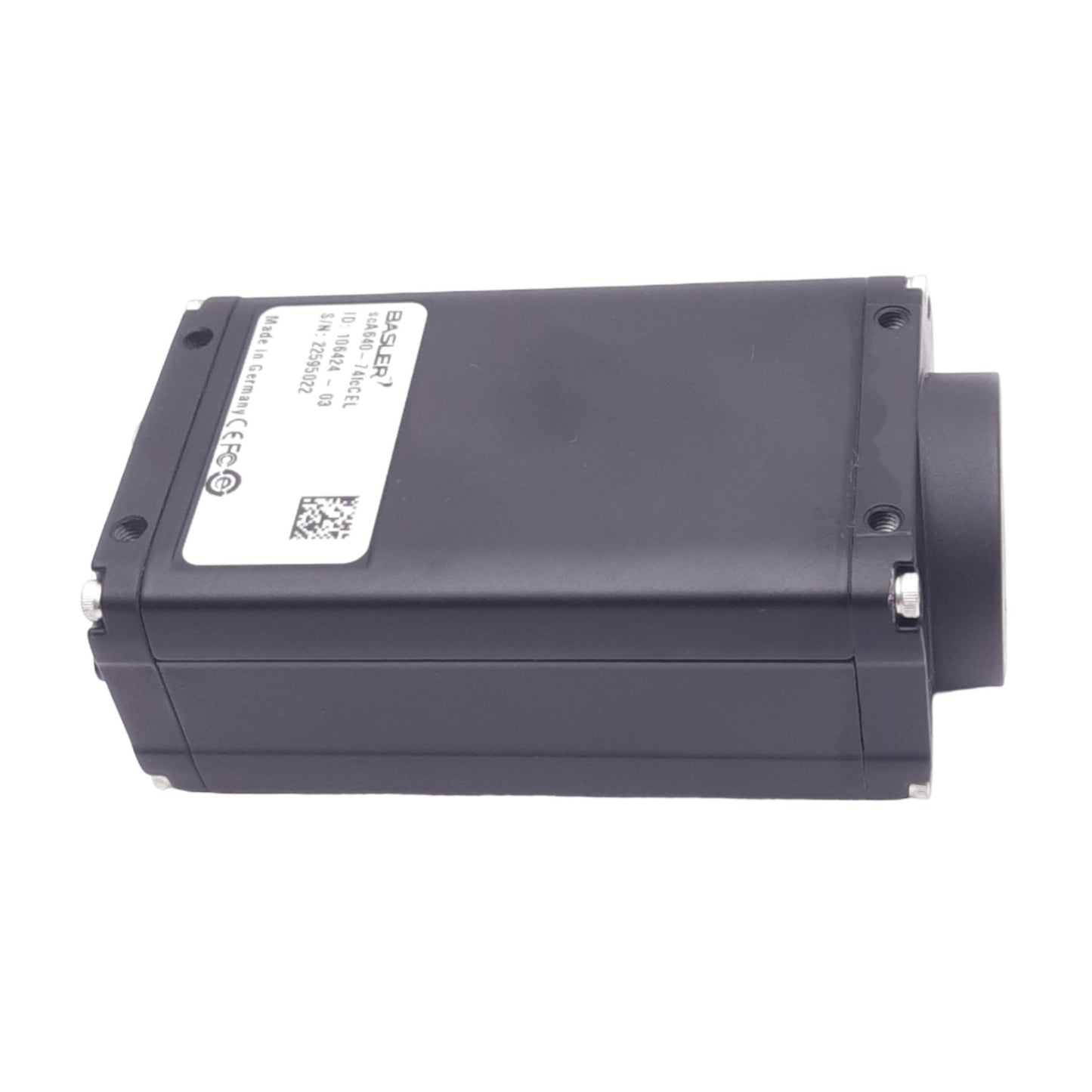 Used Basler scA640-74fcCEL CCD Camera, 1/2in, 658x492, 74fps, 8-36VDC, C-Mount