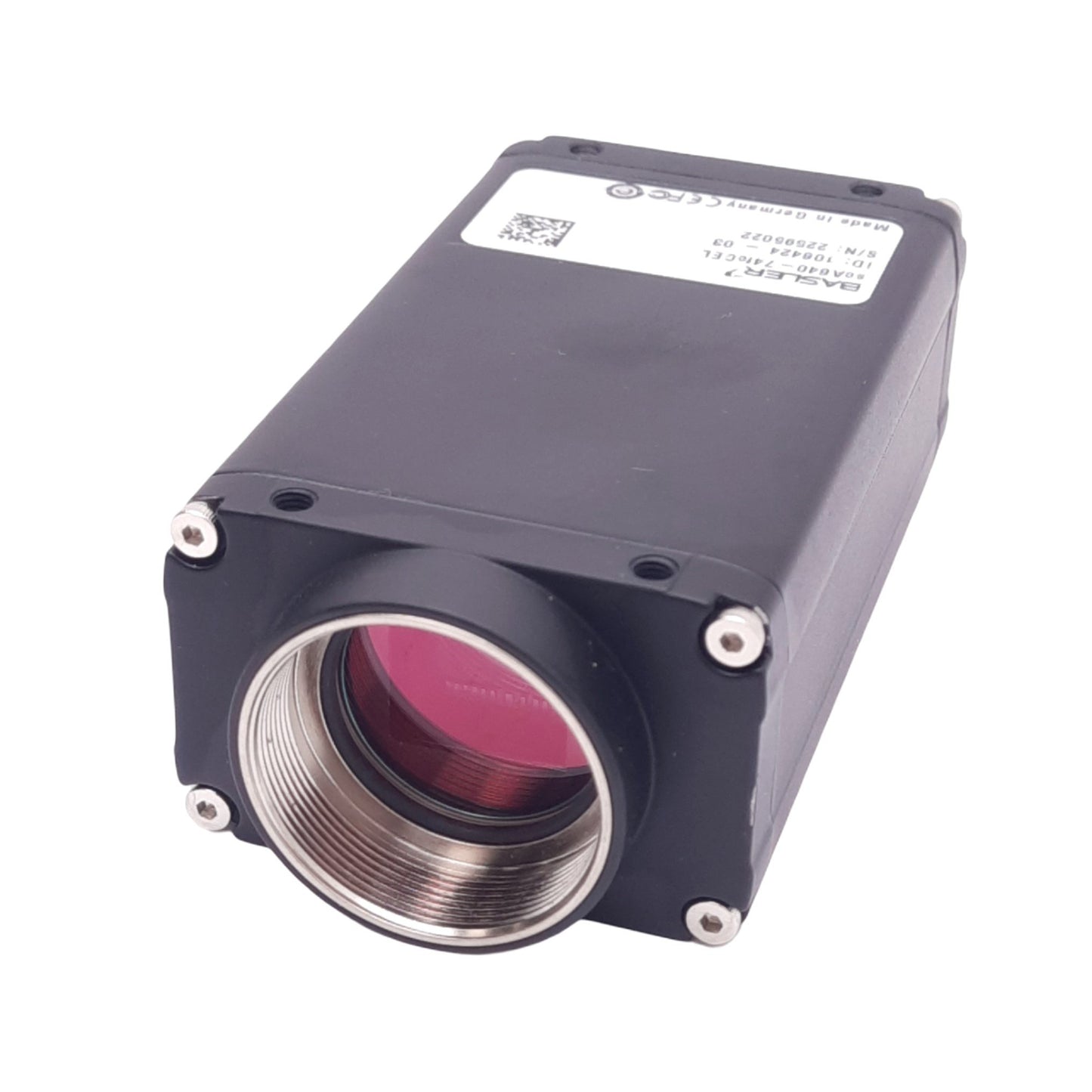 Used Basler scA640-74fcCEL CCD Camera, 1/2in, 658x492, 74fps, 8-36VDC, C-Mount