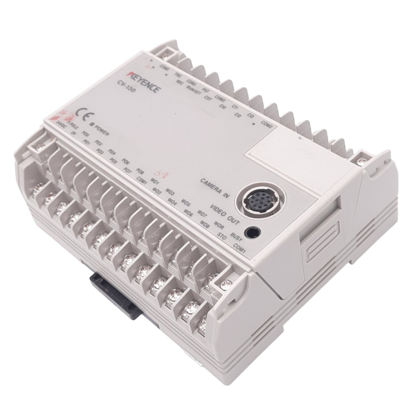Used Keyence CV-130 Machine Vision System Camera Controller for CV-X Series, 24VDC