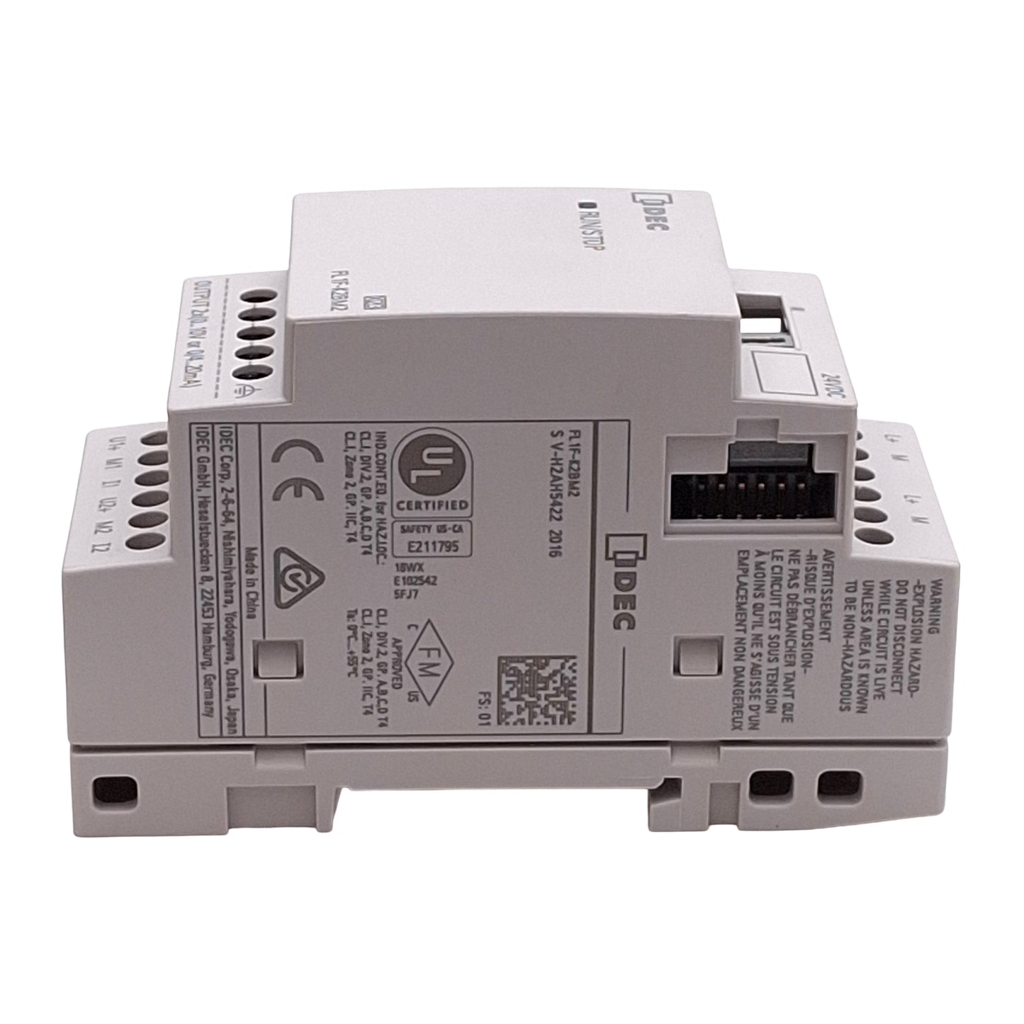 Used Idec FL1F-K2BM2 PLC Expansion Module, 2 Analog Outputs 0-10V 0/4-20mA, 24VDC