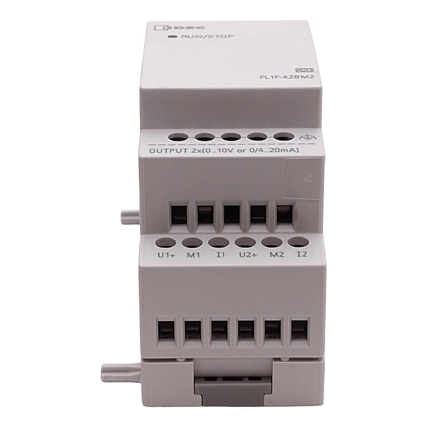 Used Idec FL1F-K2BM2 PLC Expansion Module, 2 Analog Outputs 0-10V 0/4-20mA, 24VDC