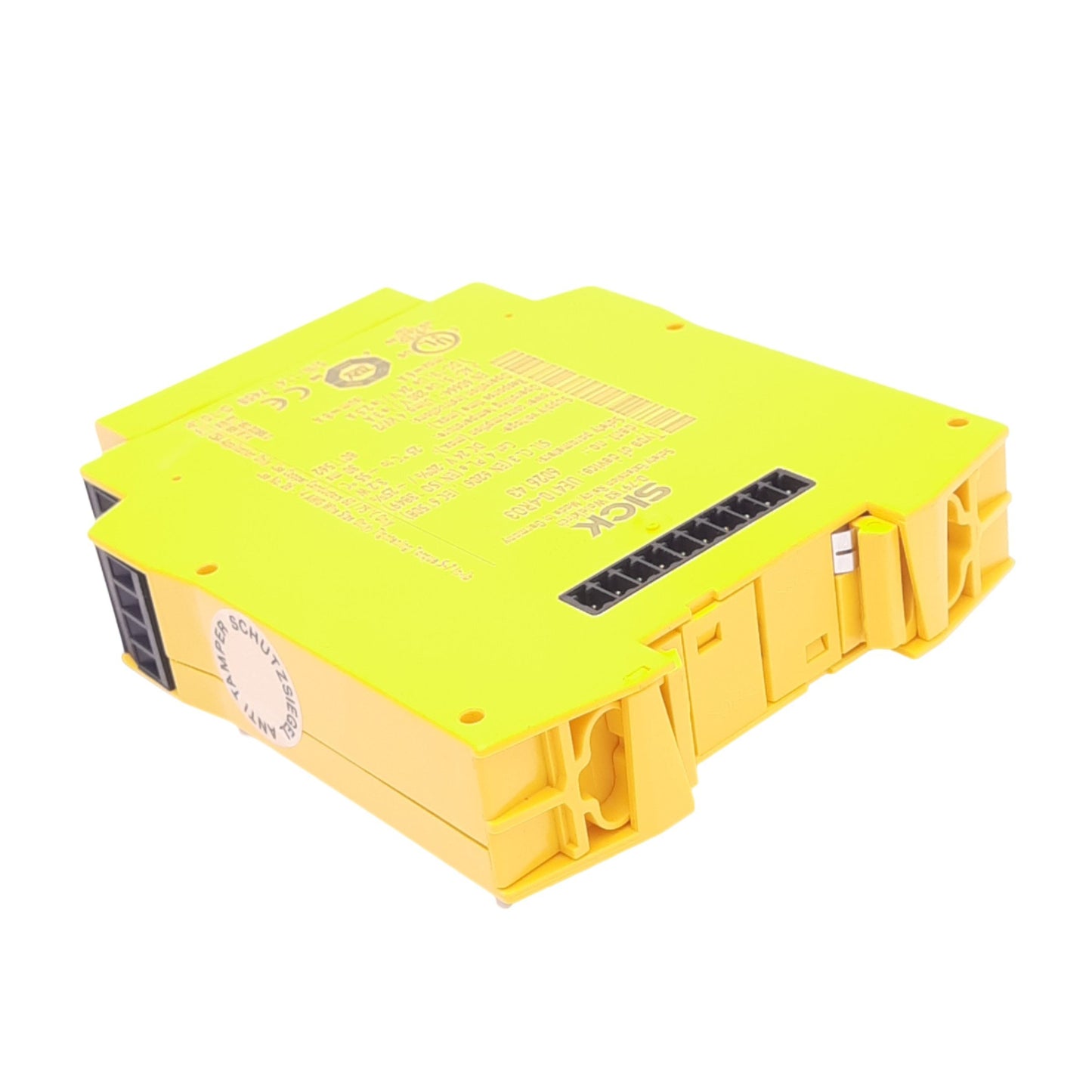 Used Sick UE410-4RO3 Safety Relay, 4NO Out, 24VDC In, 250VAC 6A Max, DIN Rail