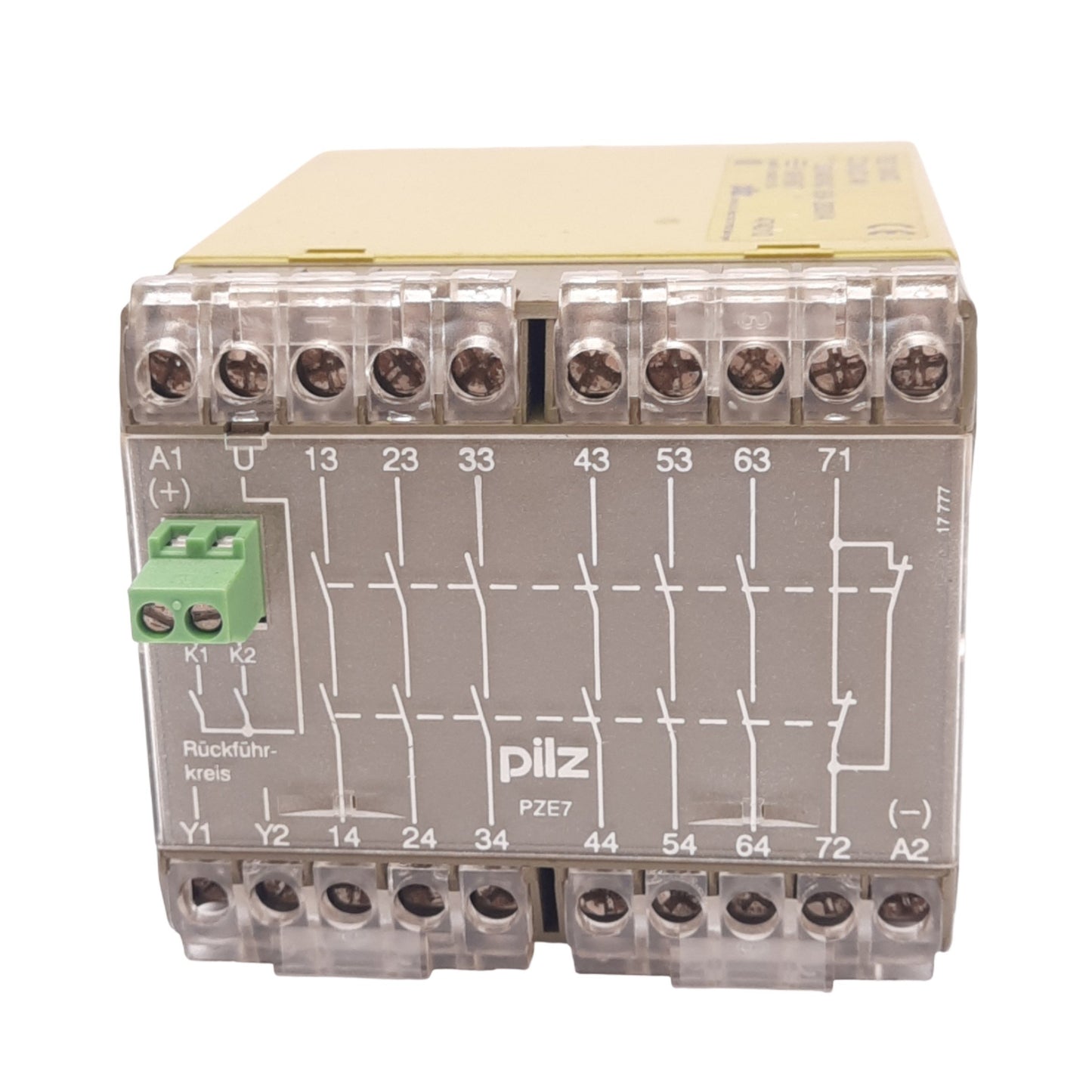 Used Pilz PZE/7-24VDC Safety Relay, 24VDC 4W, 6NO, 1NC Aux, 250/400VAC 8A Max