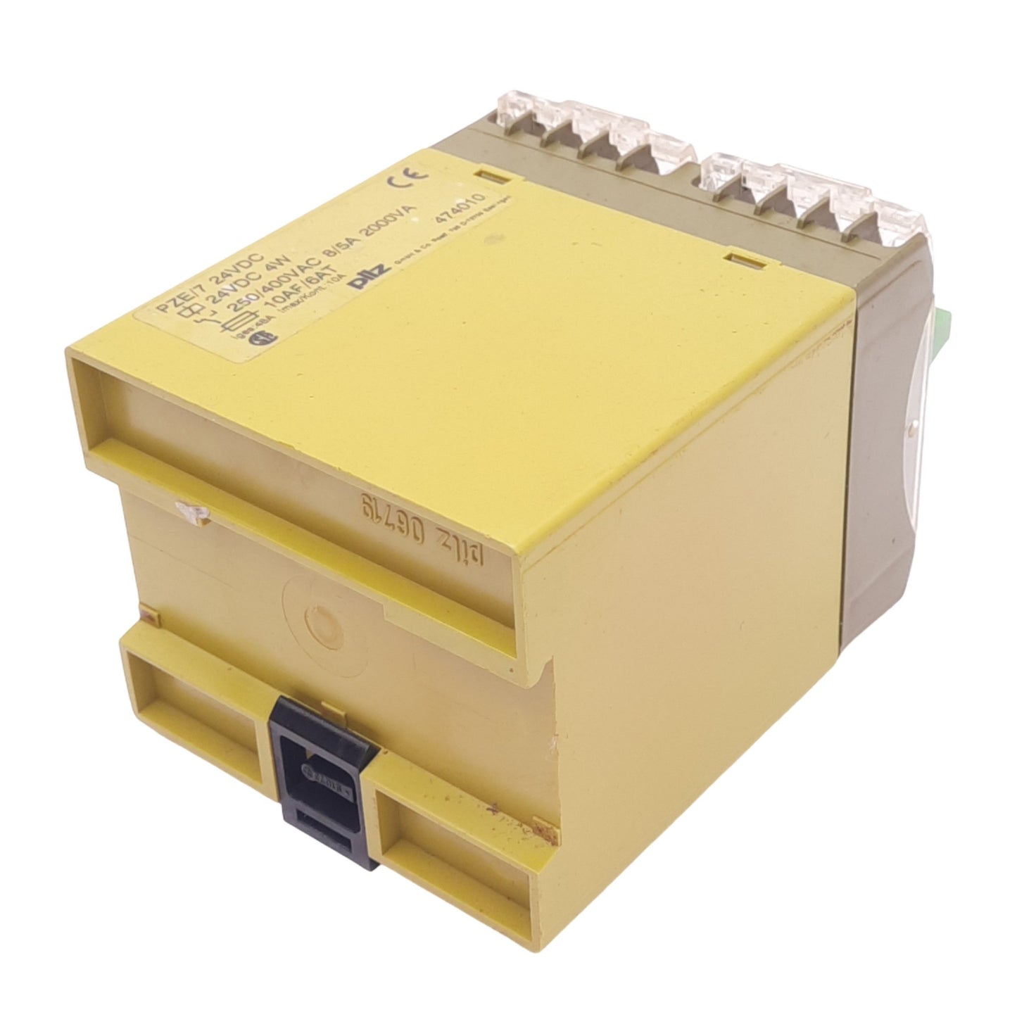 Used Pilz PZE/7-24VDC Safety Relay, 24VDC 4W, 6NO, 1NC Aux, 250/400VAC 8A Max
