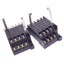 Used Lot of 2 Omron PTF14A Relay Sockets, 14-Pin, 250VAC 10A Max, DIN Rail