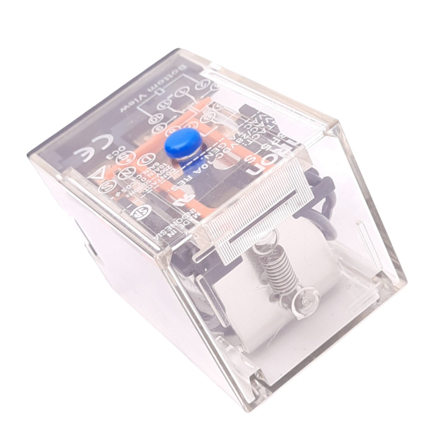 New Omron MK3P5-S Ice-Cube Relay, 3PDT, 11-Pin, Push to Test, 10A Max, 24VDC Coil