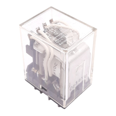 New Omron MY4-D DC24 Plug-In Relay, 4PDT, 14-Pin, 240VAC 5A Max, 24VDC Coil