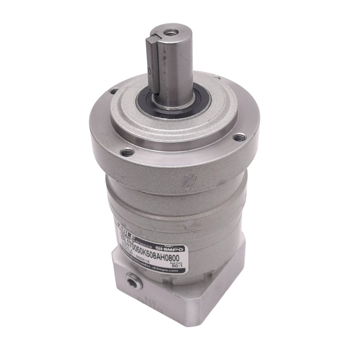 Used Shimpo VRL070050K508AH0800 Able Reducer, 50:1 Ratio, ø16mm Shaft, 6000rpm Max