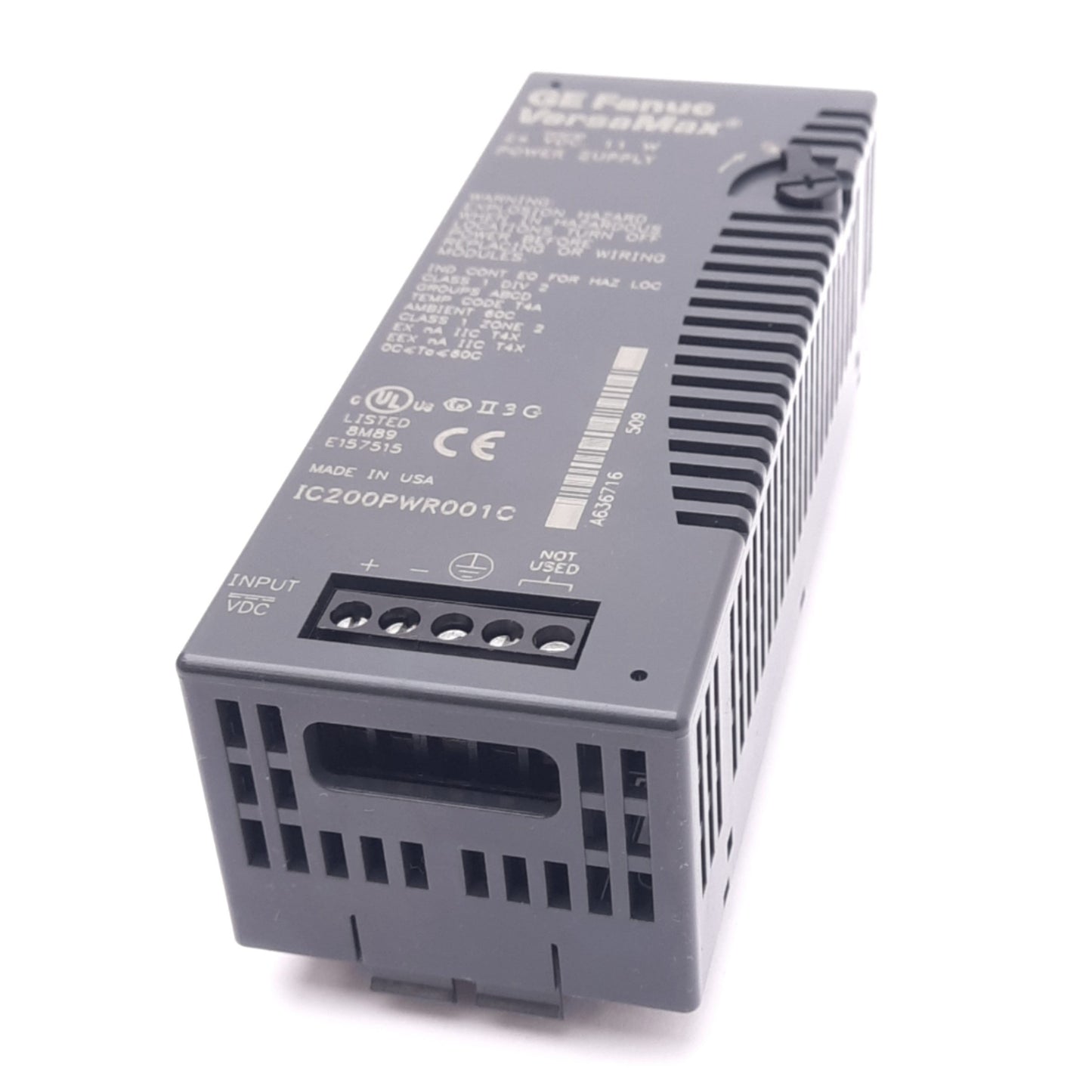 New – Open box GE Fanuc IC200PWR001C VersaMax Power Supply, 24VDC In, 3.3/5VDC Out, 11W Max