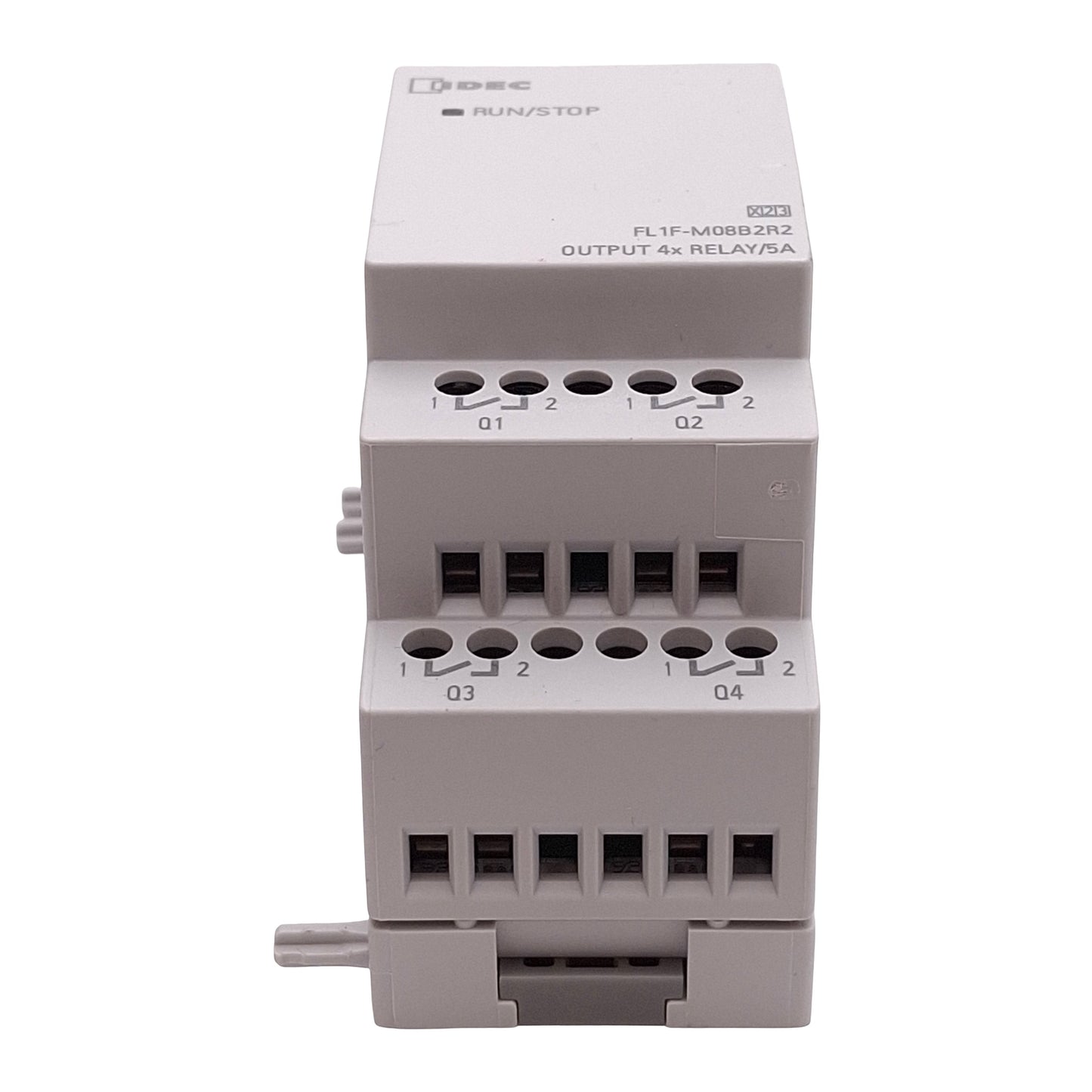 Used Idec FL1F-M08B2R2 PLC Expansion Module, 4 Inputs, 4 Relay Outputs, 12/24VDC