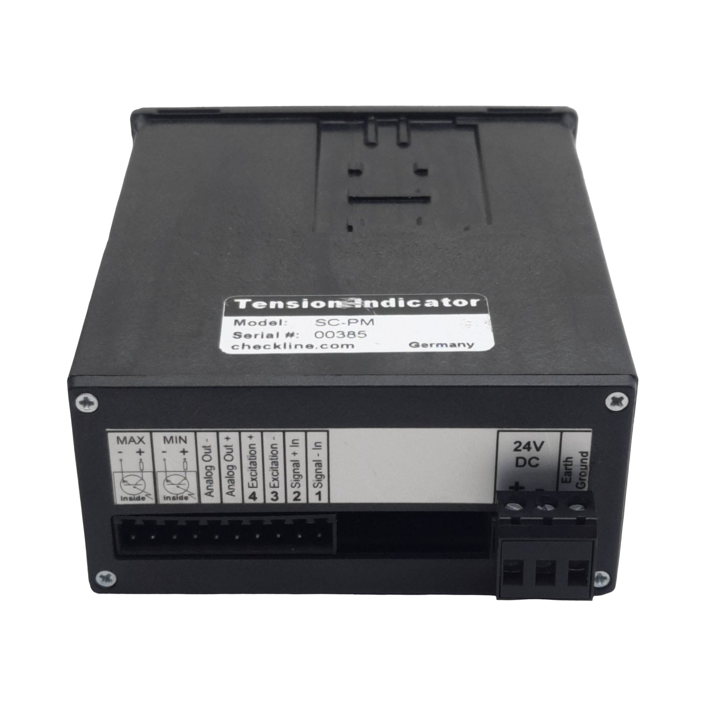 Used Checkline SC-PM Tension Indicator 0-1VDC In, 0-10VDC Out *Without Display Cover*