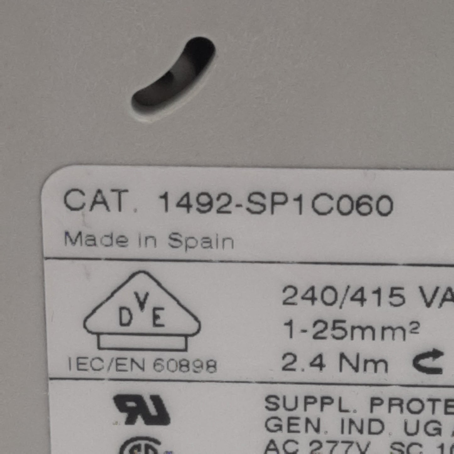 Used Lot of 3 Allen Bradley 1492-SP1C060 Circuit Breaker 1-Pole 6A 240/415VAC K-Curve