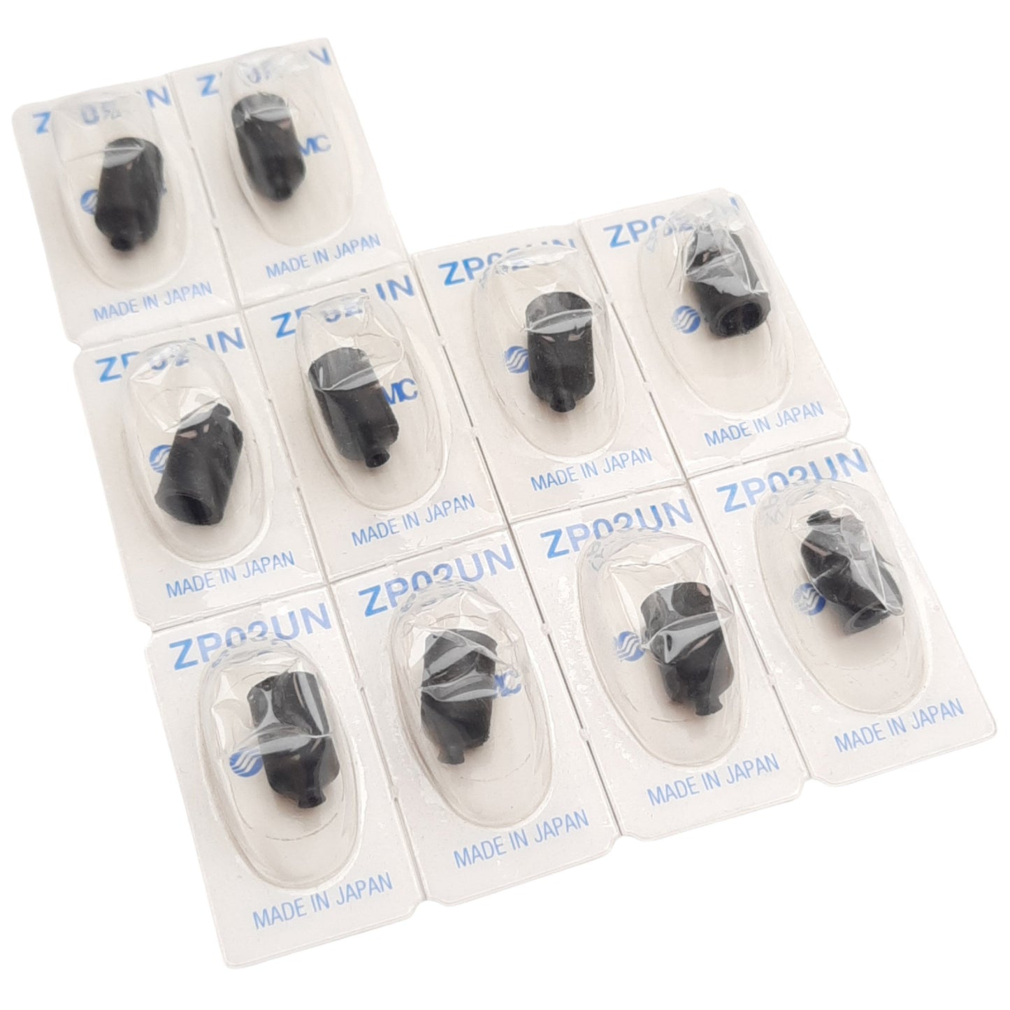 Used Lot of 10 SMC ZP02UN Vaccum Pad ø2mm, NBR Material, ø7mm x 12mm, Type Flat