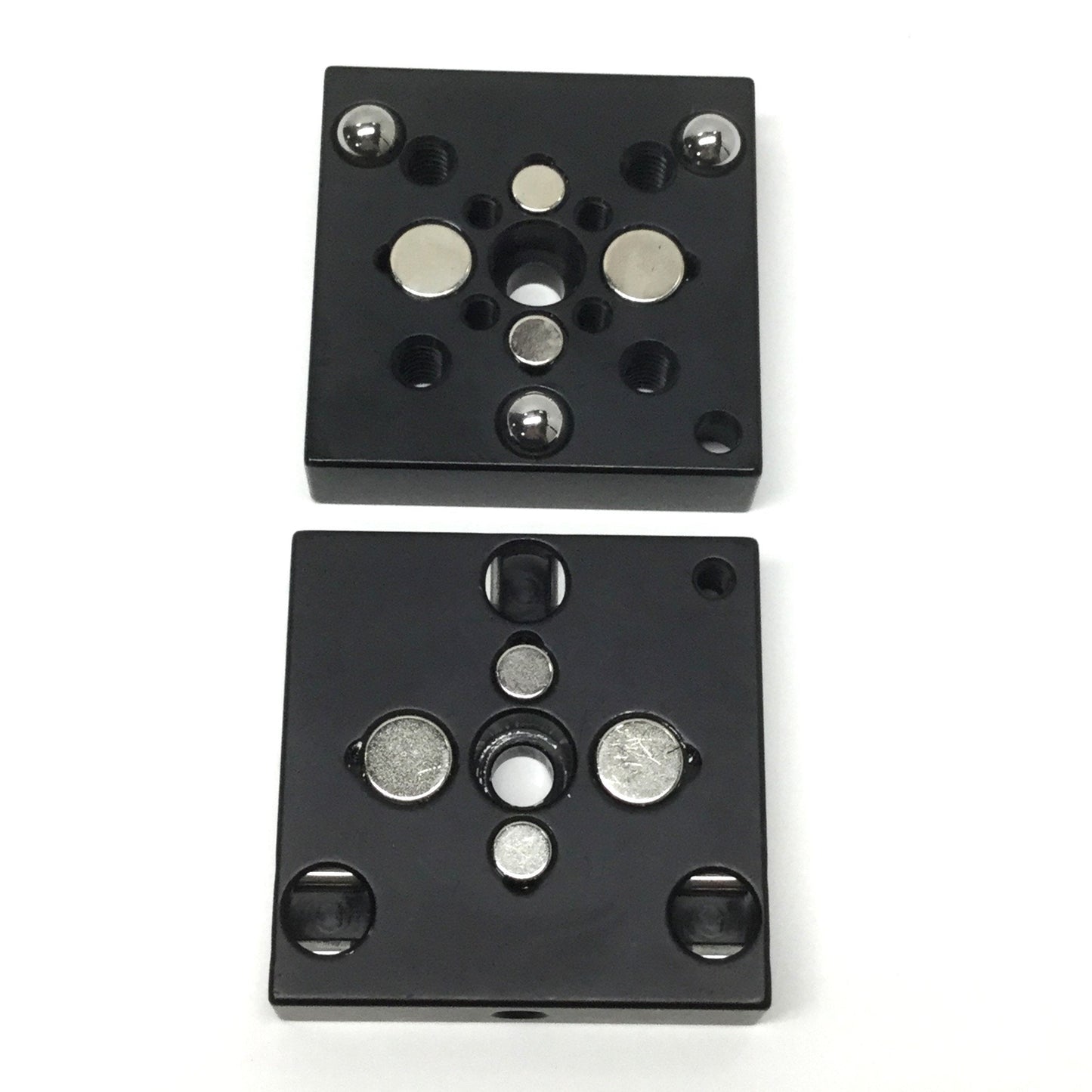 Used Thorlabs KB2X2 Magnetic Optical Mount Kinematic Base, Top & Bottom Plate, 1/4-20