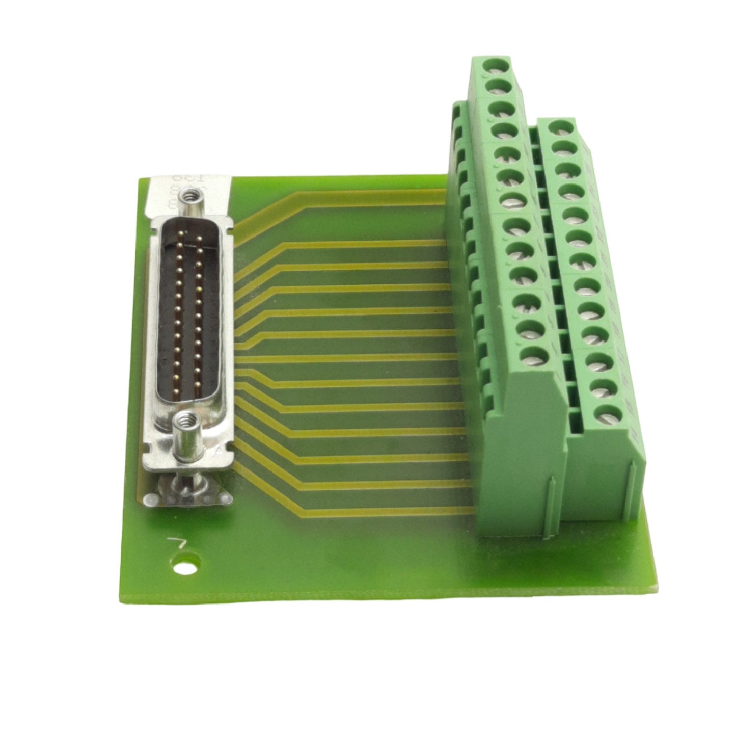 Used Phoenix Contact 9102093A D-Sub Breakout Board, DB25M to Screw Terminals