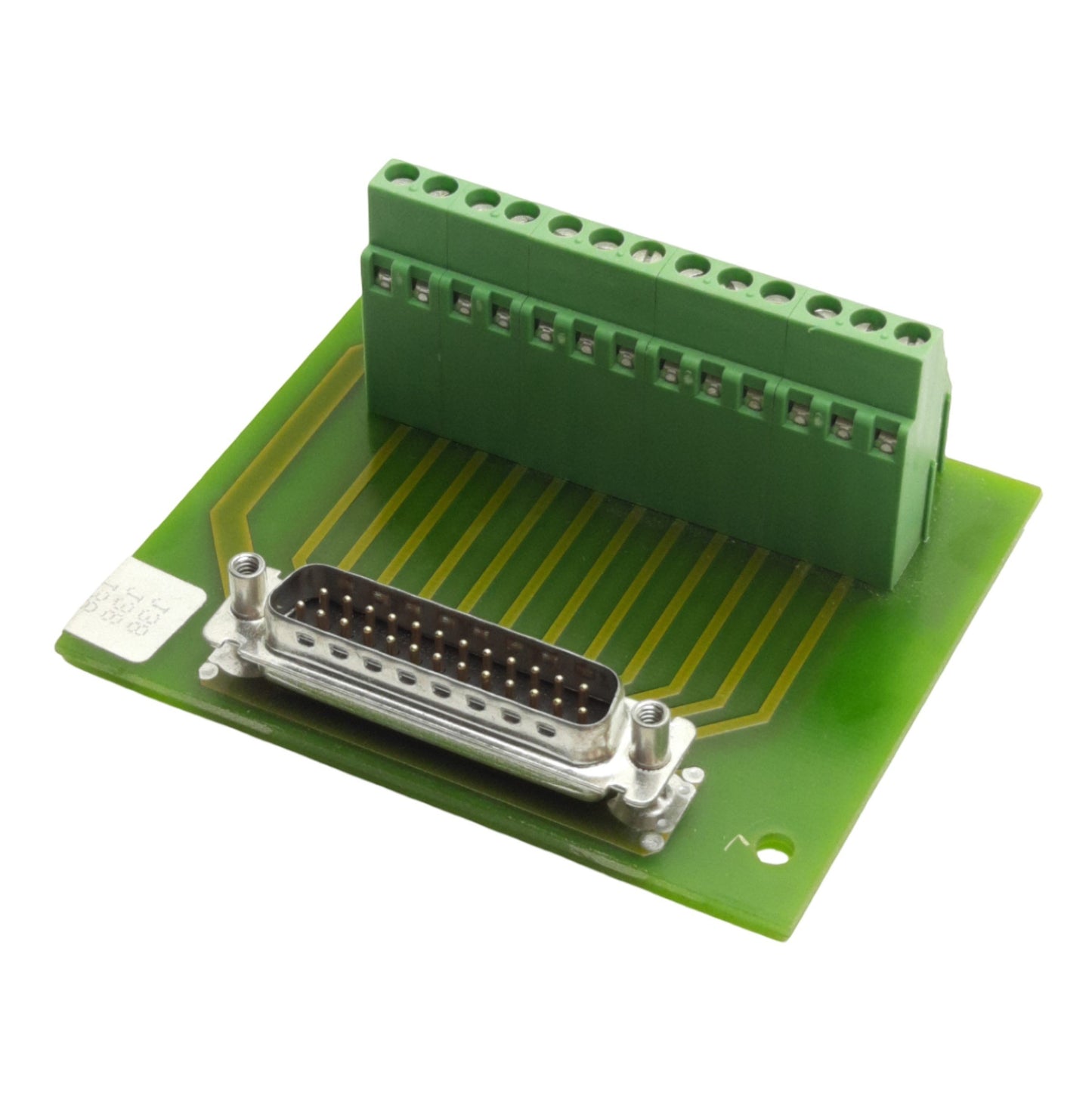 Used Phoenix Contact 9102093A D-Sub Breakout Board, DB25M to Screw Terminals