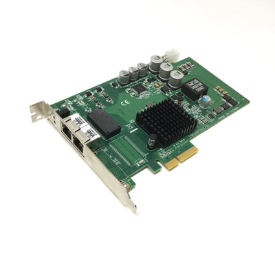 Used Advantech PCIE-1672E 2-Port Video Capture Grabber Card Gigabit Ethernet PoE RJ45