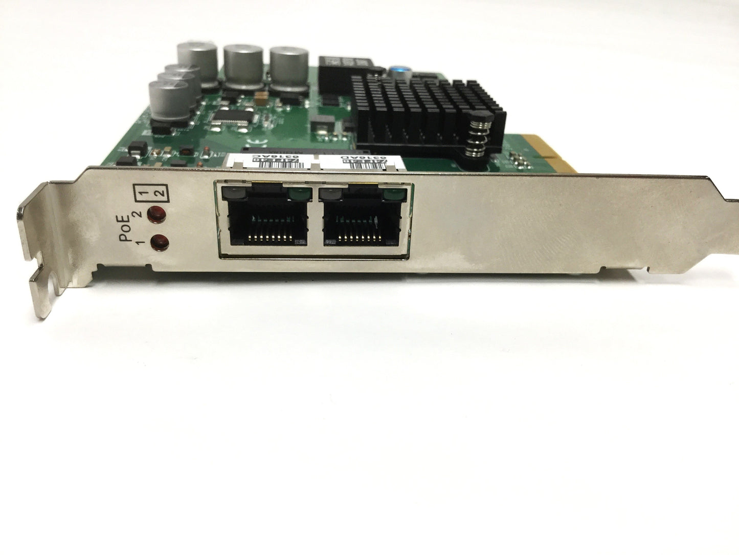 Used Advantech PCIE-1672E 2-Port Video Capture Grabber Card Gigabit Ethernet PoE RJ45