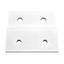Used Lot of 3 80/20 2433 Single Arm Wide Panel Retainer, 15 Series, 2.879in L x 3in W