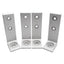 Used Lot of 4 80/20 2415 Economy Floor Mount Base Plate, Series 15, 5in L x 1.5in W