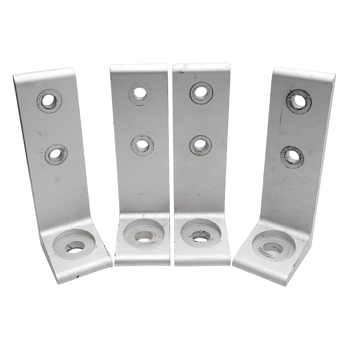 Used Lot of 4 80/20 2415 Economy Floor Mount Base Plate, Series 15, 5in L x 1.5in W