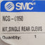 New Lot of 2 SMC NCG-C050 Single Rear Clevis 50mm Bore Size, Flange Mounting
