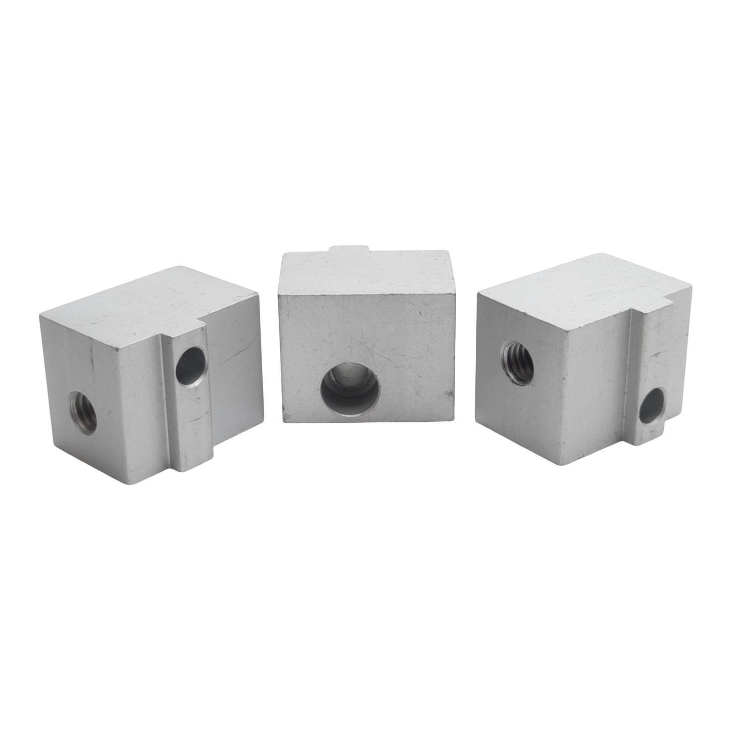 Used Lot of 3 80/20 2900 Aluminum Panel Mount Block 15 Series, 5/16"-18, 1.25" x 1"