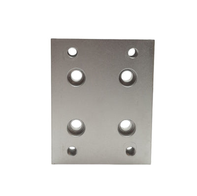 Used 80/20 2420 15 Series Flange Mount Caster Base Plate, 3.750in x 3.00in x 0.750in