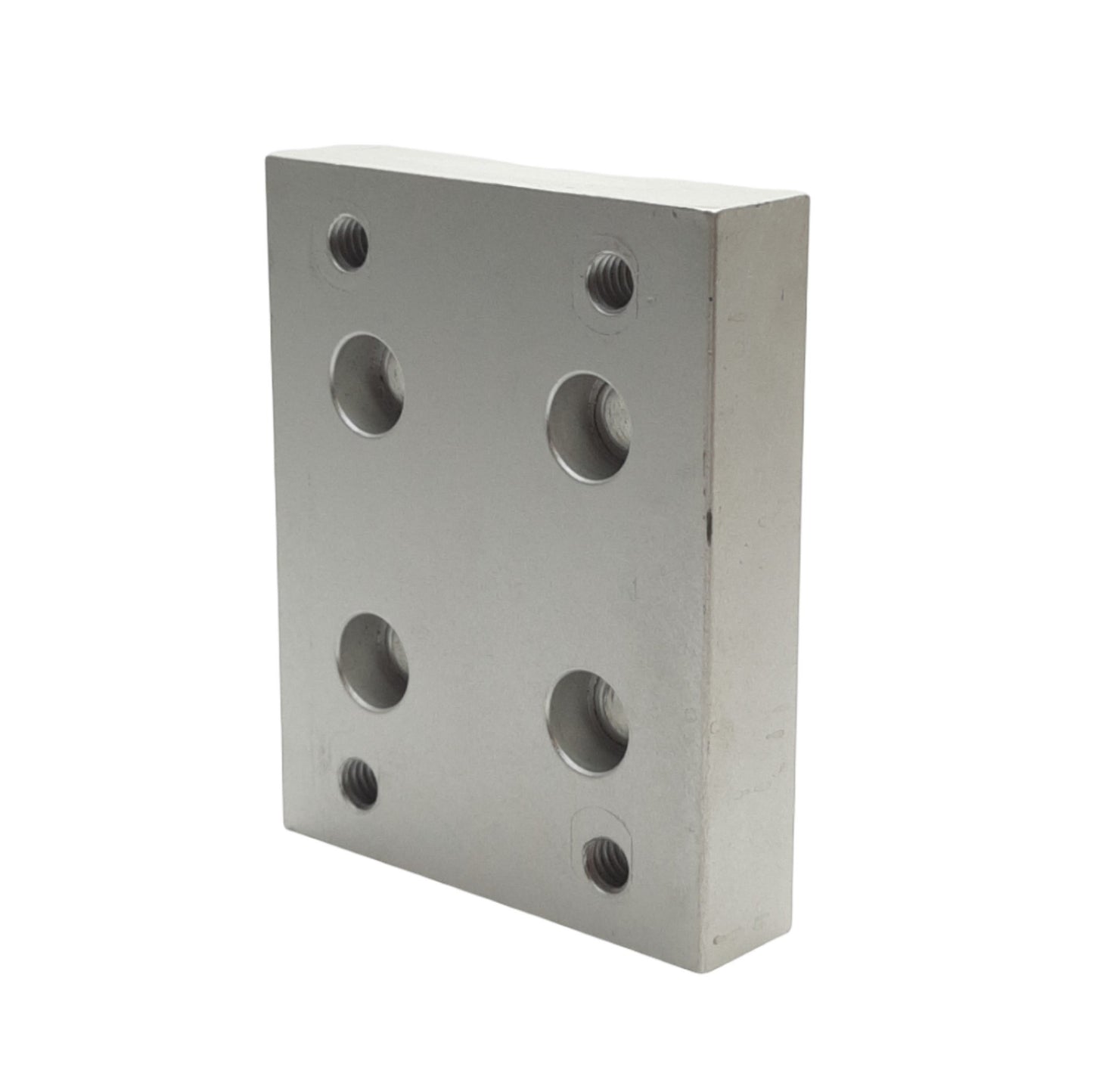 Used 80/20 2420 15 Series Flange Mount Caster Base Plate, 3.750in x 3.00in x 0.750in