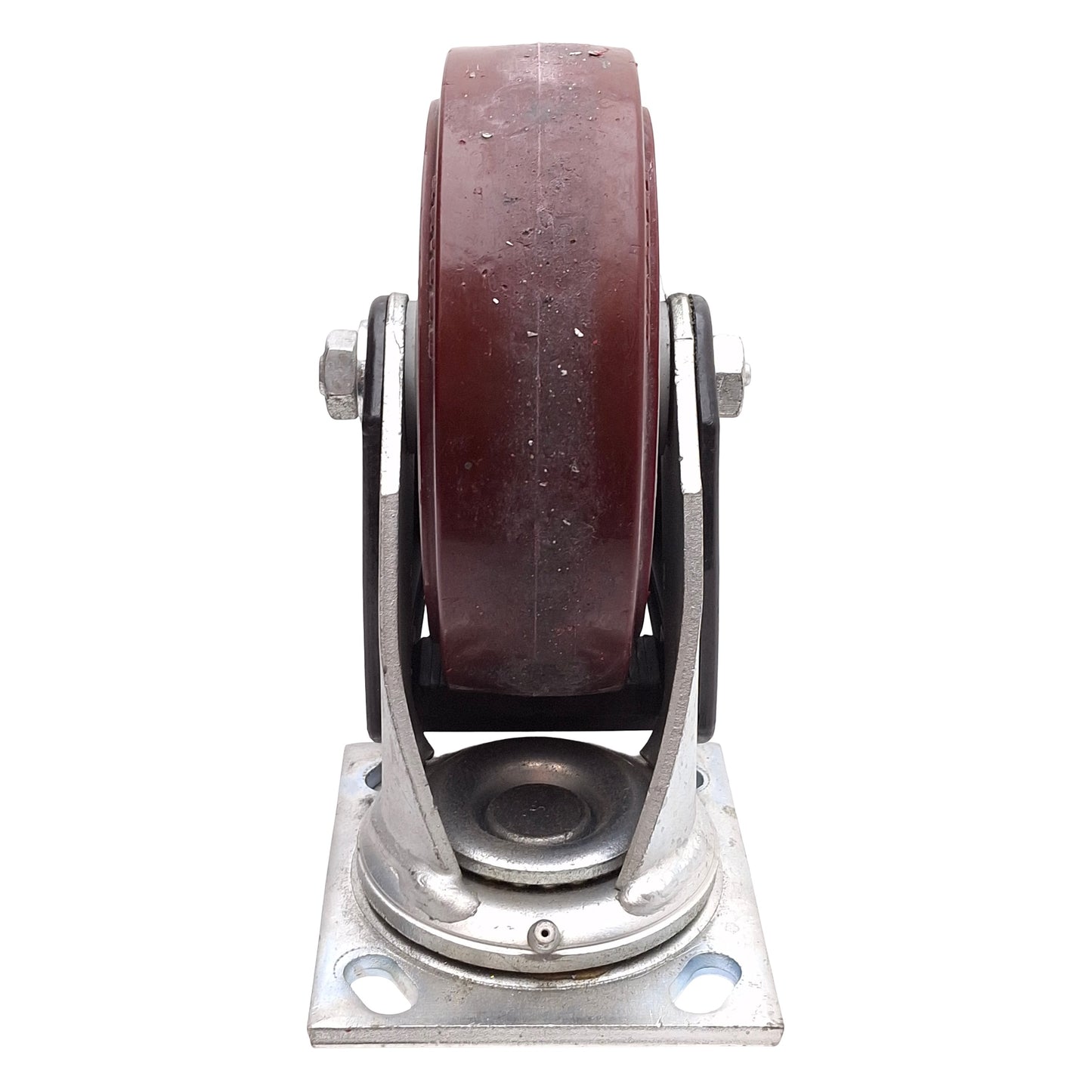 Used Colson 4.06109.929 BRK2 Top Plate Swivel Caster, 4 Series, ø6in x 2in, 1100lb