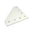 Used Lot of 2 80/20 4352 15 Series Angled Square Flat Plates, 90 Degree, 7-Hole