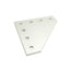 Used Lot of 2 80/20 4352 15 Series Angled Square Flat Plates, 90 Degree, 7-Hole