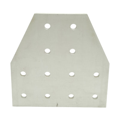 Used 80/20 4325 Tee Flat Plate, 15 Series, 12-Holes, 6.00in x 6.00in x 0.250in