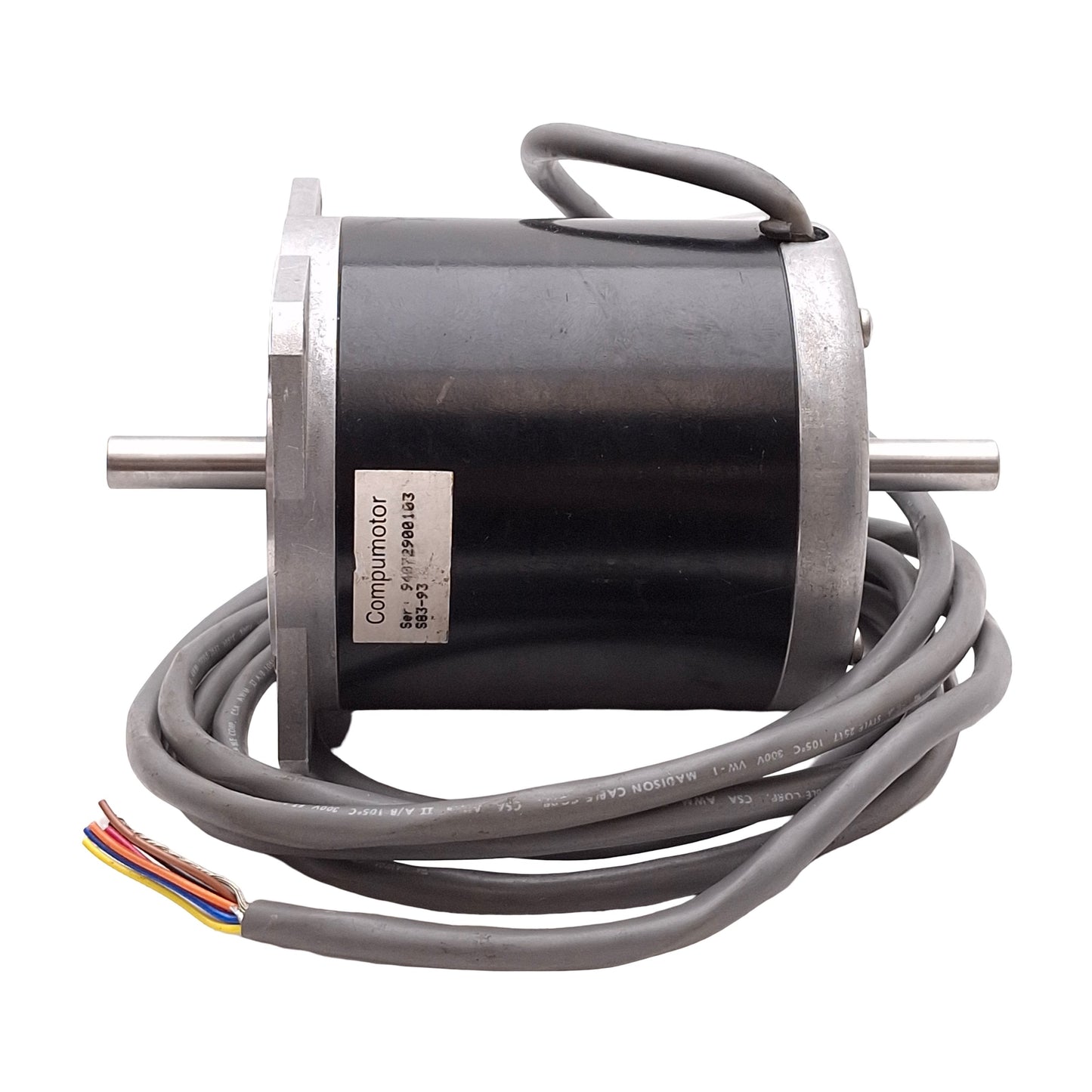 Used Parker S83-93 Stepper Motor, 2-Phase, 1.8°, 300oz-in, ø3/8in Shaft, NEMA 34