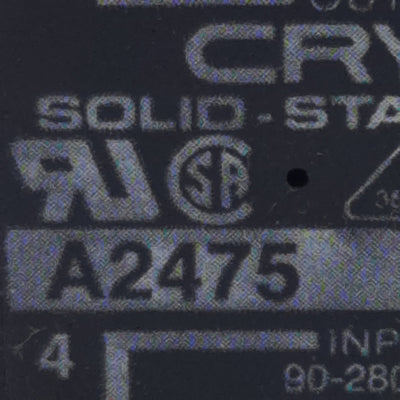 New Crydom A2475 Solid-State Relay, SPST-NO, 90-280VAC In, 75A 240VAC Out