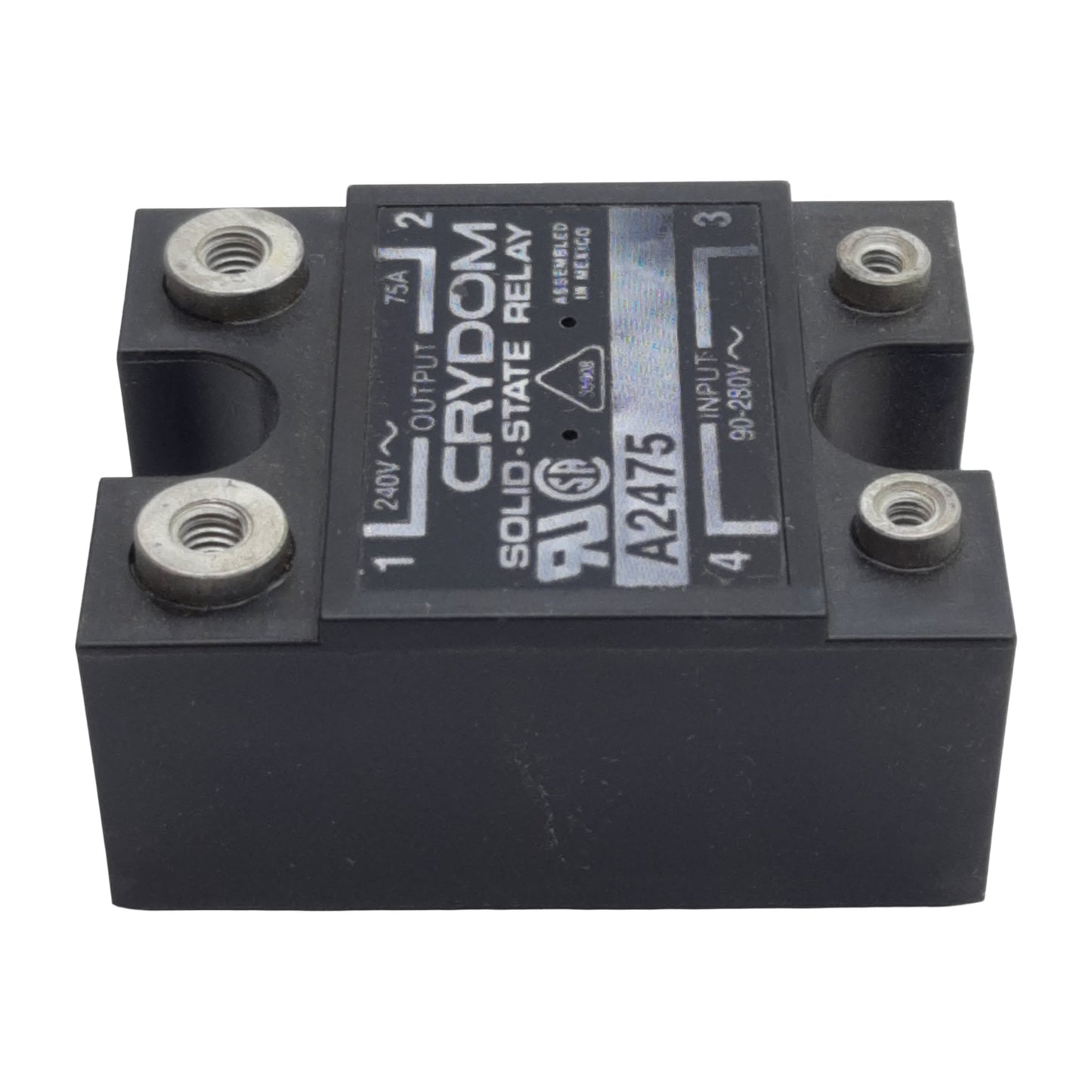 New Crydom A2475 Solid-State Relay, SPST-NO, 90-280VAC In, 75A 240VAC Out